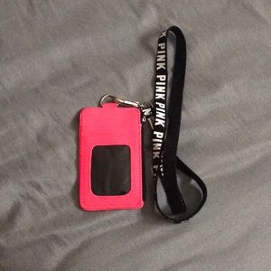 Pink Victoria’s Secret laniard